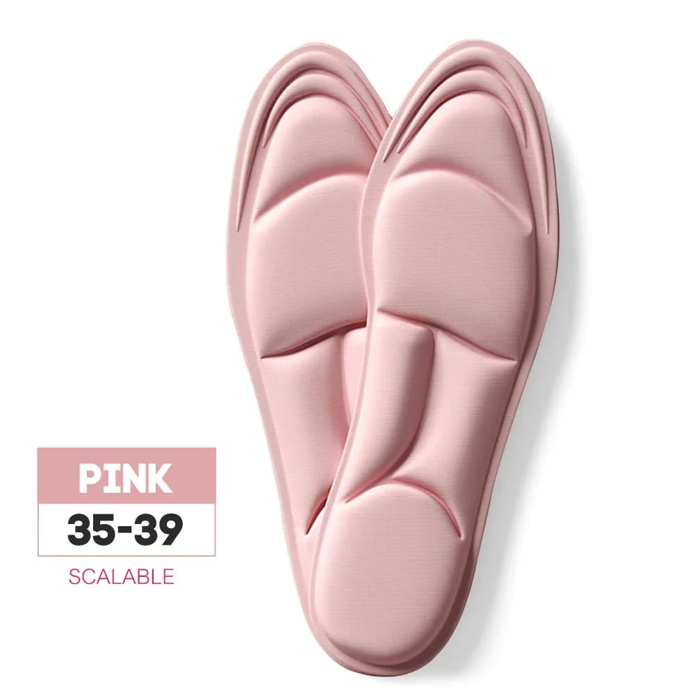 Plantillas De Memory Foam 5D Soporte Ortopédico Deportivo - Pink 35-39
